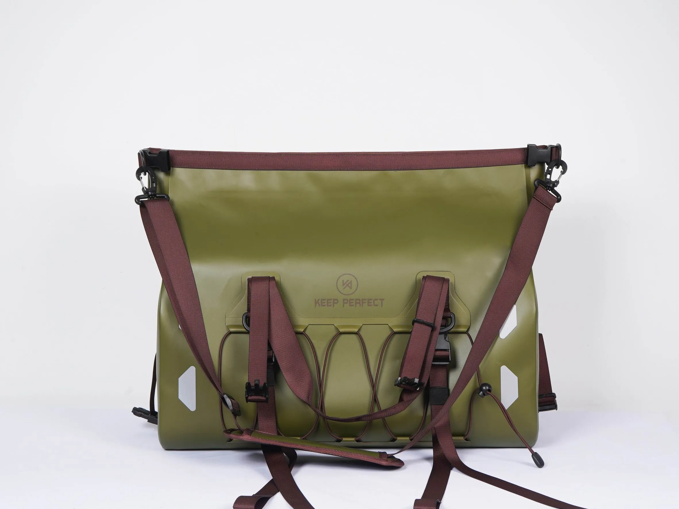 dry bag hs code - roll-top waterproof dry bag with welded seams on white background